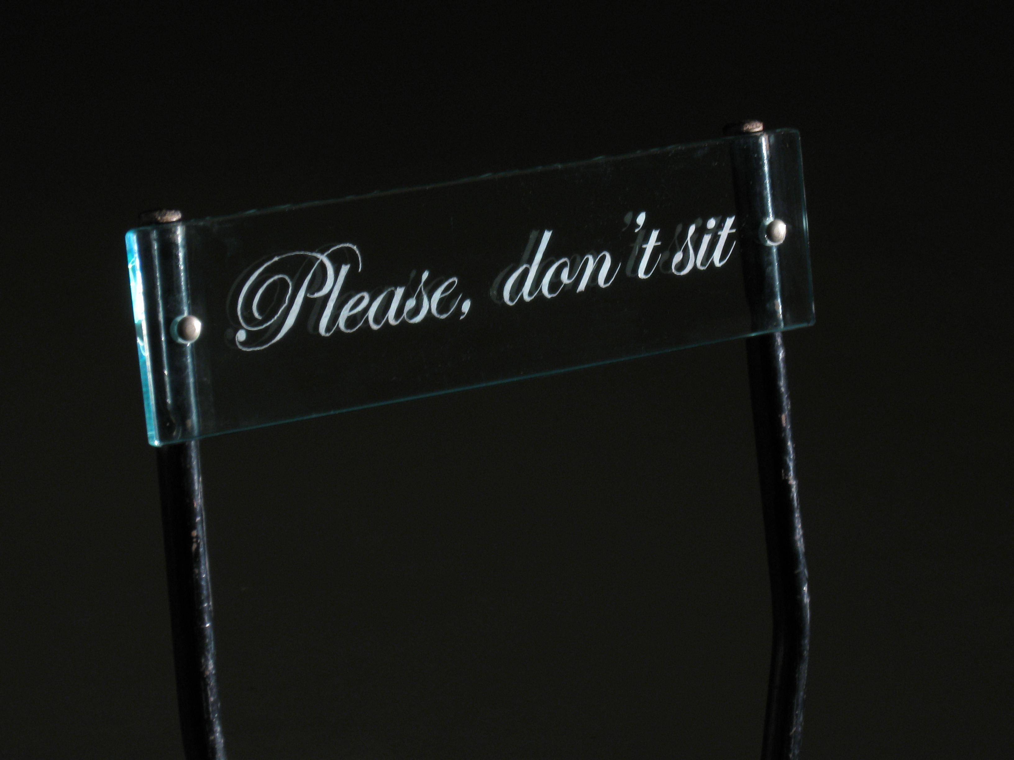 Table, please don’t sit